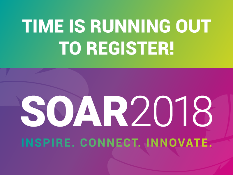 time is running out to register soar 2018