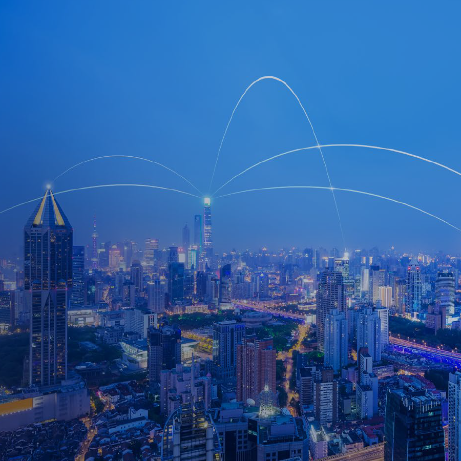 How to Turn Big Data Into Actionable Intelligence 1 glowing lines connecting buildings in a big city