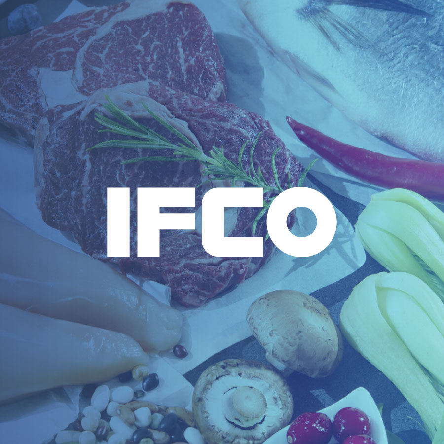 ifco logo over fresh cooking ingredients