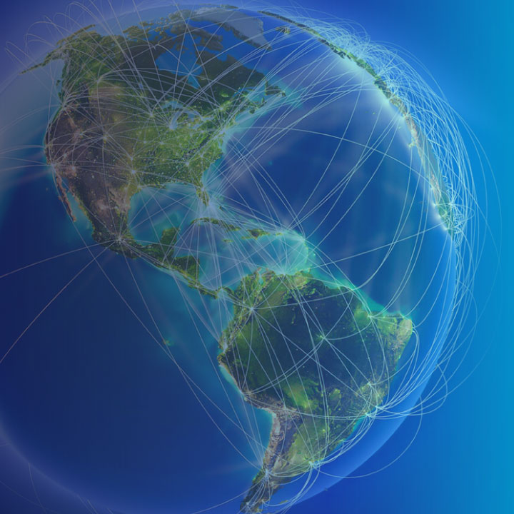 BluJay Business Continuity Plan Summary 1 globe showing global flight paths