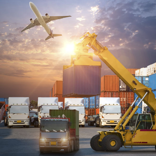 global logistics shipping vehicles