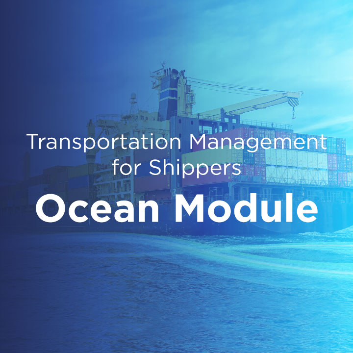 Transportation Management for Shippers: Ocean Module 1 DS Ocean